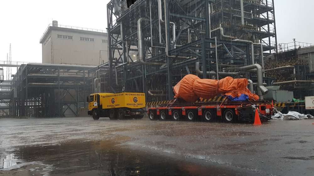 Bốc xếp, vận chuyển thiết bị Rotor tuốc-bin hơi Nhà máy Điện phục vụ công tác bảo trì của Công ty EPS - GENCO3.