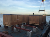 Vận chuyển toàn bộ thiết bị nhà máy Shinheung (Đồng Nai) từ cảng Tp. HCM về đến công trường nhà máy, Long Thành, Đồng Nai.