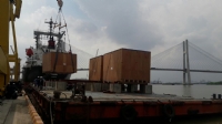 Vận chuyển toàn bộ thiết bị nhà máy Shinheung (Đồng Nai) từ cảng Tp. HCM về đến công trường nhà máy, Long Thành, Đồng Nai.