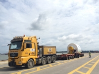 Tiếp nhận và vận chuyển Rotor Máy Phát Điện Nhà máy Điện Phú Mỹ do GE cung cấp.