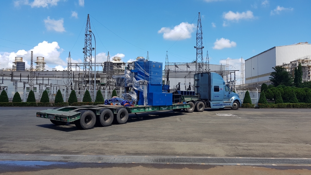 Tiếp nhận vận chuyển và bàn giao 06 máy tiện vạn năng từ nhà máy nhiệt điện Mông Dương vào nhiệt điện Phú Mỹ, Bà Rịa - Vũng Tàu.