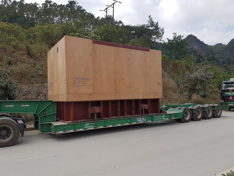 Vận chuyển thiết bị nhà máy Đường An Khê, Quảng Ngãi.