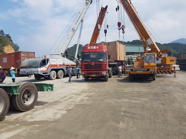 Vận chuyển thiết bị nhà máy Đường An Khê, Quảng Ngãi.