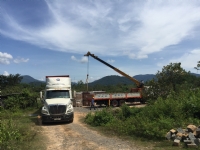 Vận chuyển và bàn giao lô hàng đầu tiên thuộc dự án Nhà máy Điện Mặt trời Đa Mi (Tháng 10/2018).