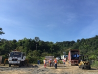 Vận chuyển và bàn giao lô hàng đầu tiên thuộc dự án Nhà máy Điện Mặt trời Đa Mi (Tháng 10/2018).