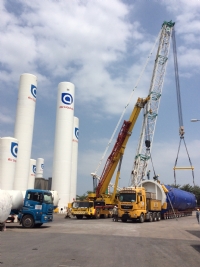 Vận chuyển và bàn giao thành công thiết bị bồn chứa ga của nhà máy Air Liquid Việt Nam.