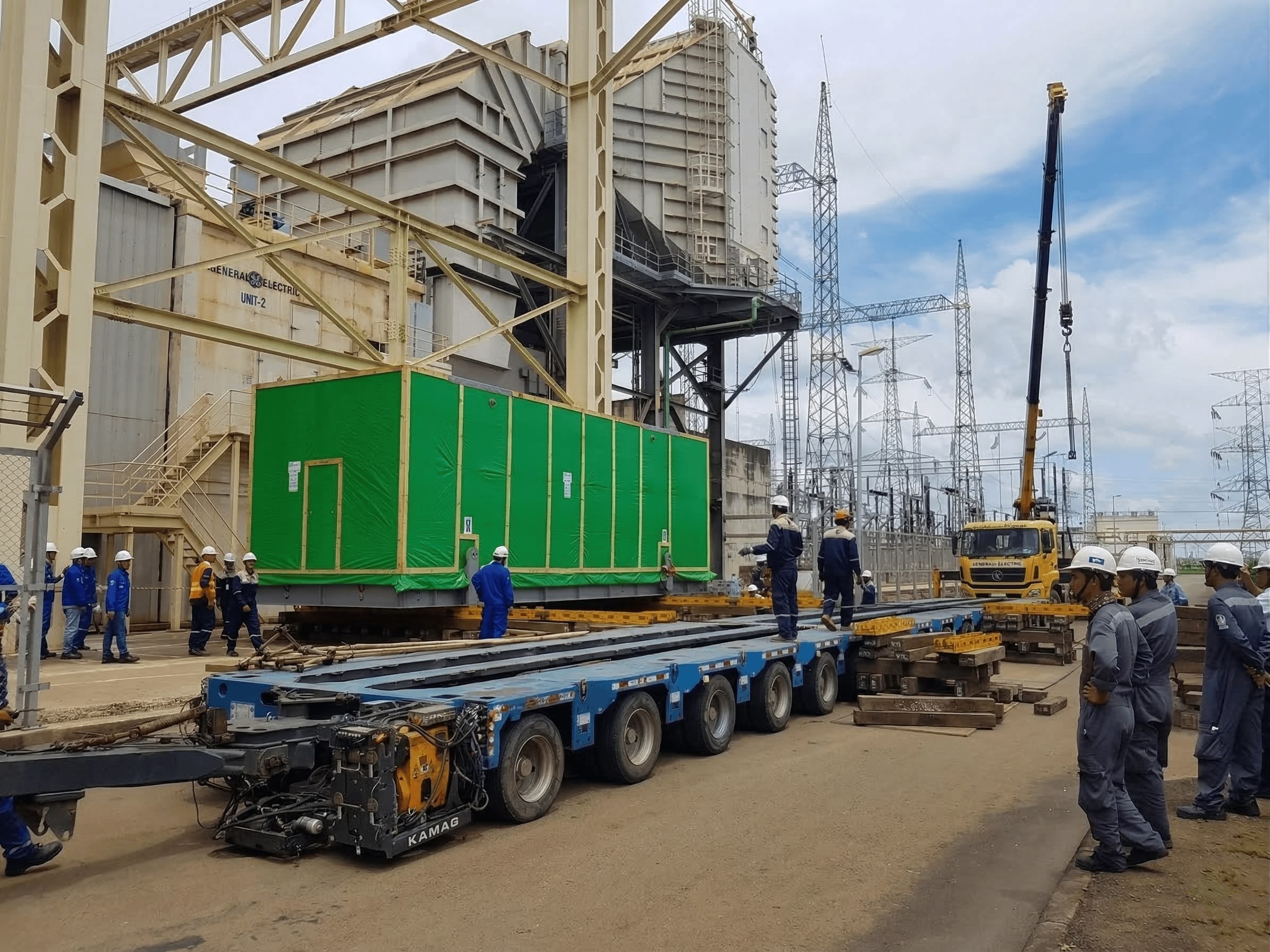 Hoàn tất lắp đặt Rotor máy phát cho Nhà máy Điện Phú Mỹ 2.2, Bà rịa Vũng Tàu. - VGT - Giải pháp vận tải và logistics toàn diện cho doanh nghiệp Hoàn tất lắp đặt Rotor máy phát cho Nhà máy Điện Phú Mỹ 2.2, Bà rịa Vũng Tàu.