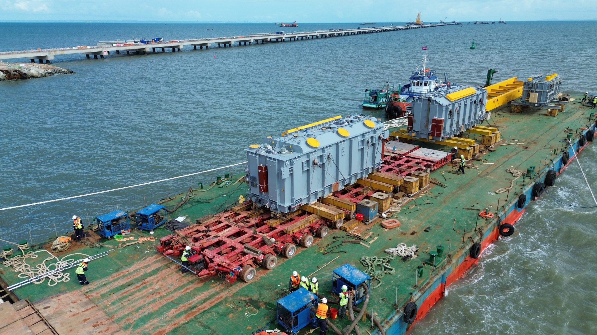 VGT tham gia triển khai vận chuyển thiết bị cho Dự án điện khí và kho cảng LNG tại Koh Kong, Campuchia - 3