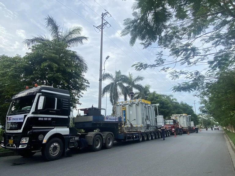 VGT vận chuyển 02 máy biến áp từ Nhà máy Hitachi Bắc Ninh đến Cảng Đình Vũ, Hải Phòng