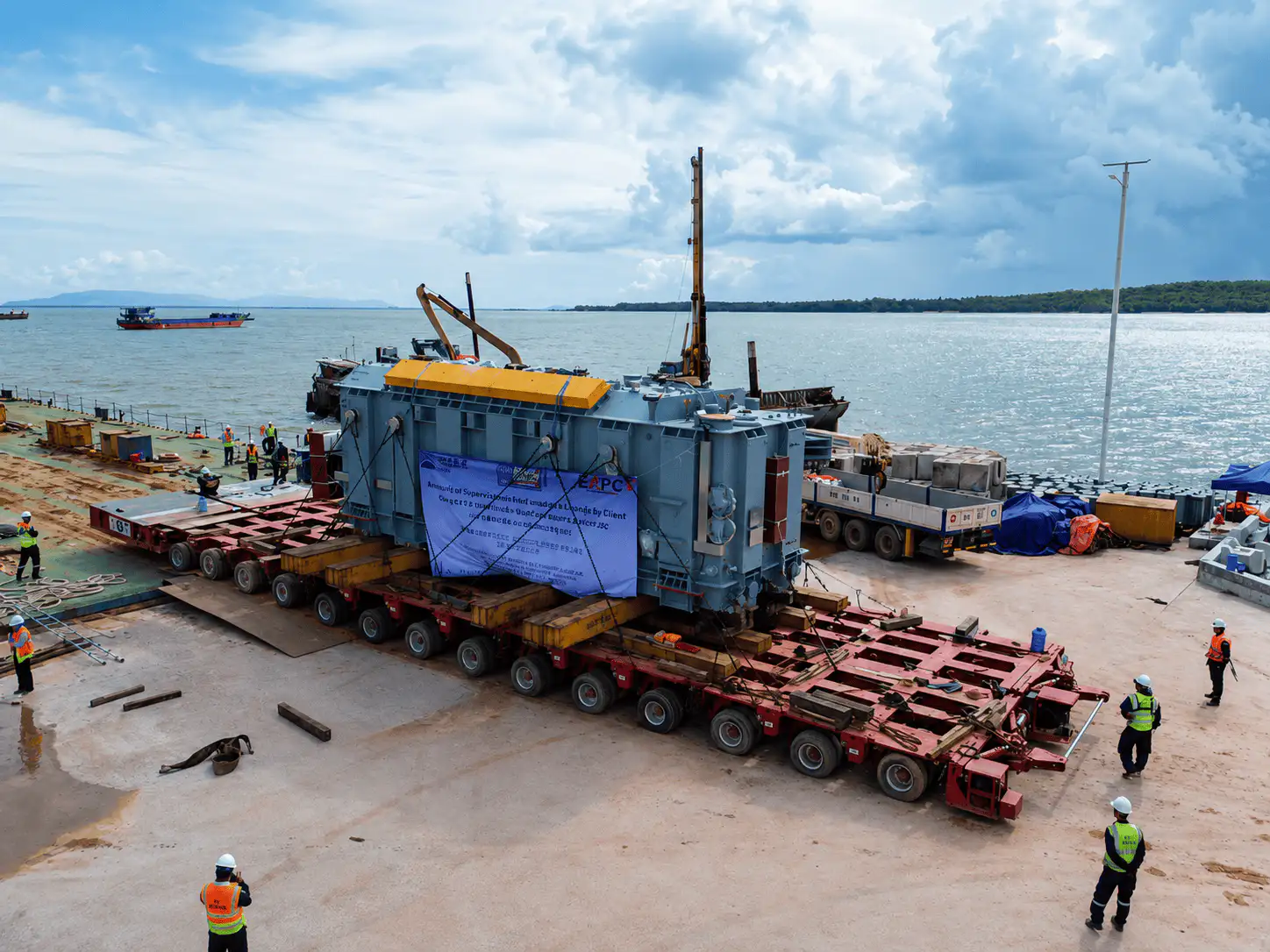 VGT tham gia triển khai vận chuyển thiết bị cho Dự án điện khí và kho cảng LNG tại Koh Kong, Campuchia - 5